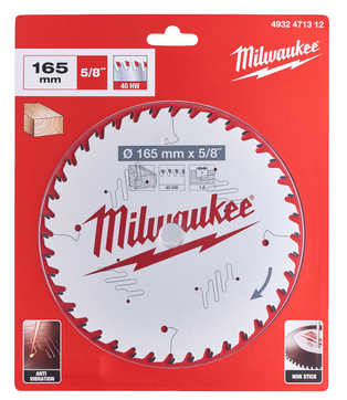 Tarcza pilarska 165 x 20 do ręcznych pił tarczowych do aluminium 1szt Milwaukee  4932479087