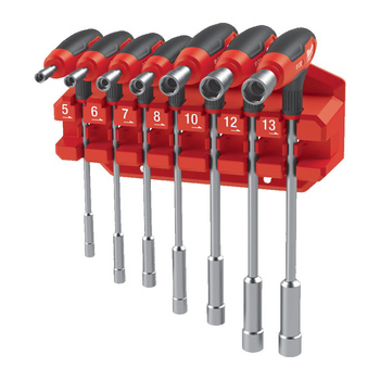 Zestaw kluczy nasadowych z uchwytem typu Comfort Grip Milwaukee 7 szt. 4932498704