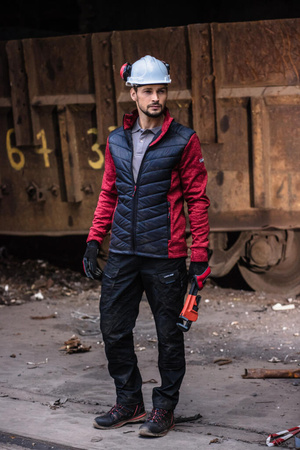 Spodnie bojówki Slim Fit Lahti Pro czarne rozmiar S