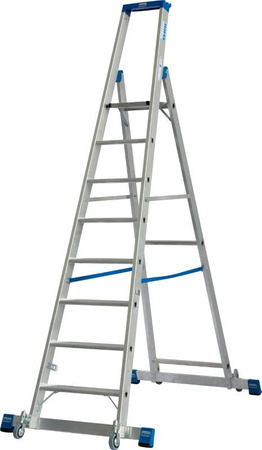 Drabina wolnostojąca, jezdna ze stabilizatorami KRAUSE Stabilo 3,90m 1x8