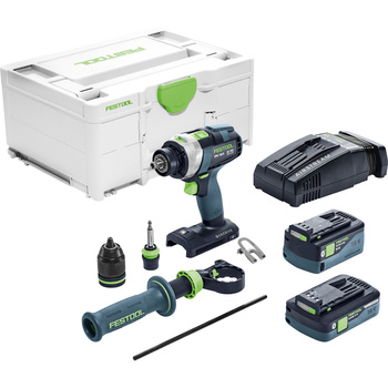 FESTOOL Wiertarko - wkrętarka udarowa QUADRIVE TPC 18/4 5,0/4,0 I-Plus