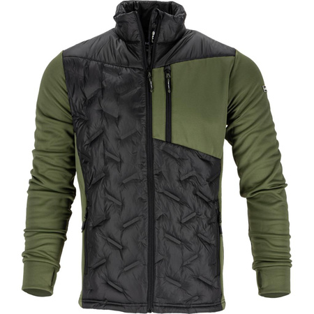 Bluza ocieplana pikowana Lahti Pro zielono-czarna, rozmiar 3XL