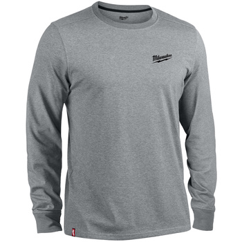 Koszulka t-shirt z długim rękawem szara HT LS GR M Milwaukee 4932492989
