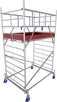 Aluminiowe rusztowanie jezdne o poszerzonej konstrukcji KRAUSE Monto ProTecXXL 4,30m 2,30m