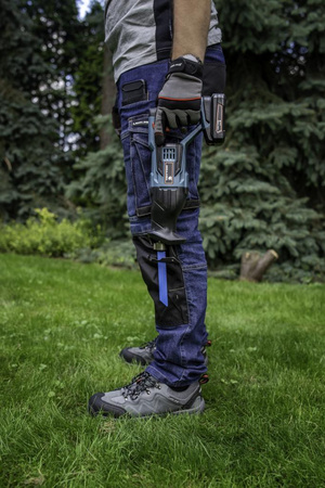 Półbuty robocze z podnoskiem stalowym S1P SRA Lahti Pro szaro-czerwone, rozmiar 47