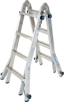 Drabina przegubowa teleskopowa z 4 regulowanymi nogami KRAUSE Stabilo 5,00m 4x4