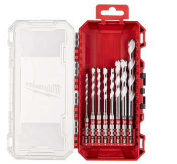 Zestaw uniwersalnych wierteł  8szt, 4 - 12 mm Milwaukee 4932493871