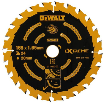 Tarcza pilarska do drewna 165x20mm 24Z ELITE DeWALT DT10300
