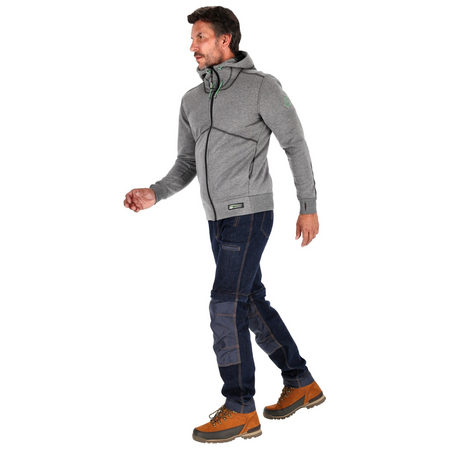 Bluza męska z kapturem Stalco Spartan szary, rozmiar 2XL