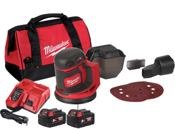 Akumulatorowa szlifierka mimośrodowa 125mm M18 BOS125-502B Milwaukee 4933464229