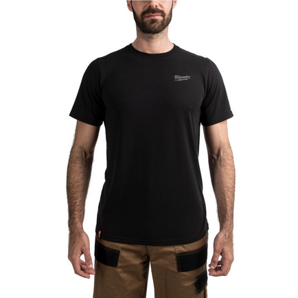 Koszulka t-shirt z krótkim rękawem czarna HT SS BL M Milwaukee 4932492964