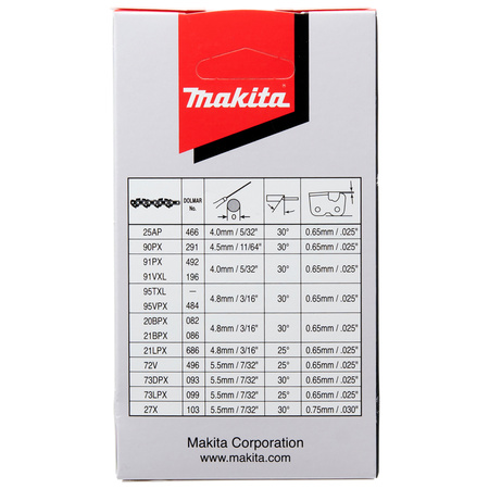 Łańcuch do piły łańcuchowej 11,5cm/1,3mm 1/4" Makita 191G95-7