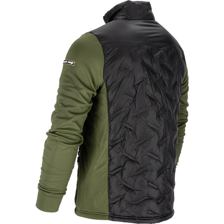 Bluza ocieplana pikowana Lahti Pro zielono-czarna, rozmiar 2XL