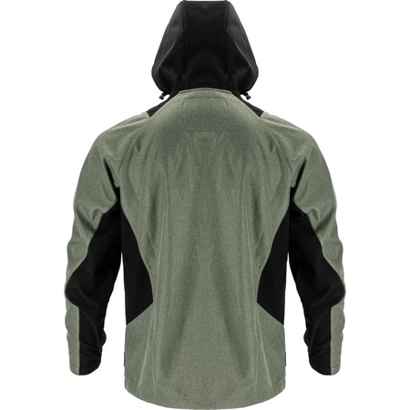 Kurtka Soft-shell z kapturem L4095002 Lahti Pro zielono-czarna, rozmiar M