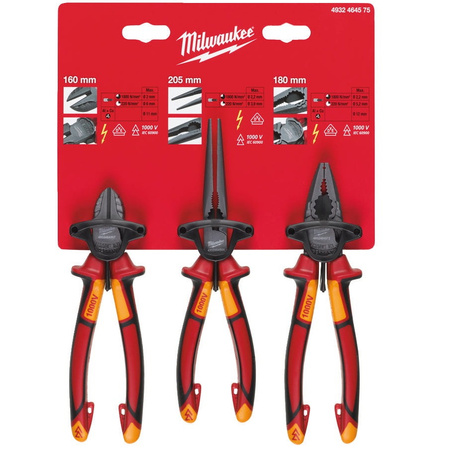 Zestaw szczypiec VDE 3 szt. Milwaukee 4932464575