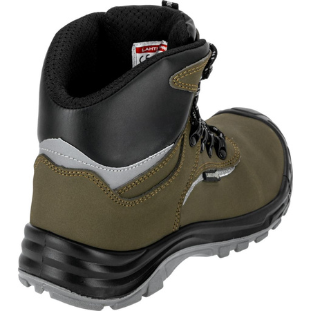 Trzewiki robocze nubukowe SRC S3 Lahti Pro zielono - czarne, rozmiar 41