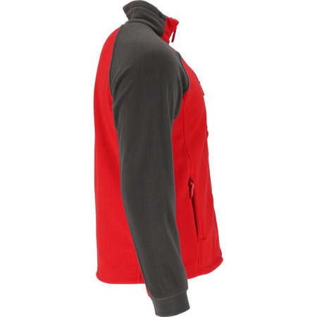Bluza robocza polarowa zapinana Lahti Pro czerwona, rozmiar L