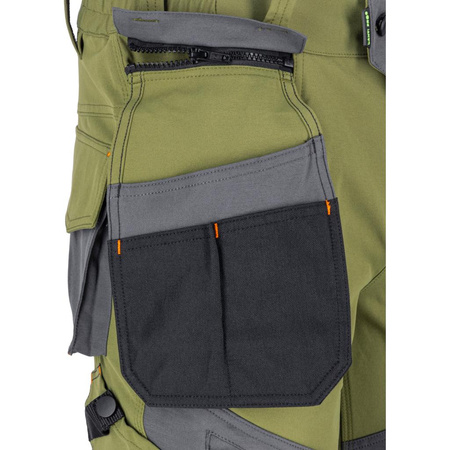 Spodnie robocze do pasa Stretch Lahti Pro zielone, rozmiar L