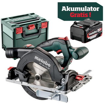 Akumulatorowa ręczna pilarka tarczowa Metabo KS 18 LTX 57 (601857840)