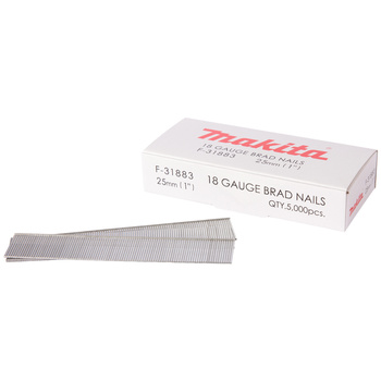 Gwoździe szpilki 18GA 25mm do gwoździarek 5000szt. Makita F-31883