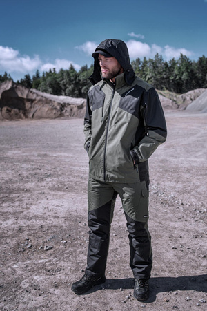 Kurtka zimowa 3w1 z odpinaną podpinką Lahti Pro zielono-czarna, rozmiar L