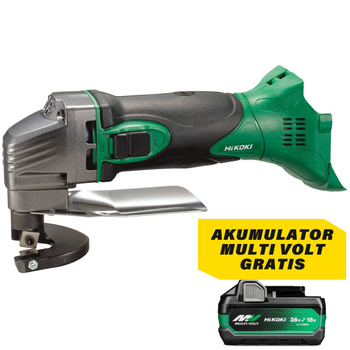 Akumulatorowe nożyce do blachy prostej HiKOKI CE18DSL W4Z