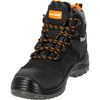 Trzewiki robocze nubukowe czarno - pomarańczowe 41