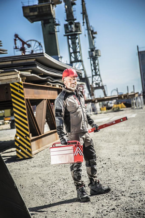 Bluza robocza ochronna Lahti Pro khaki-czarny, rozmiar L