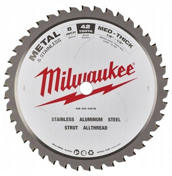 Tarcza do metalu 203mm 42 zęby Milwaukee 48404515