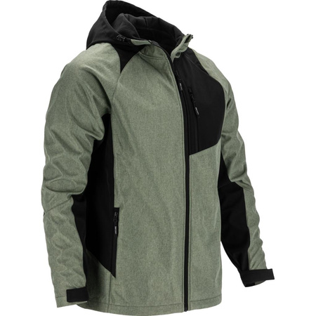 Kurtka Soft-shell z kapturem L4095003 Lahti Pro zielono-czarna, rozmiar L