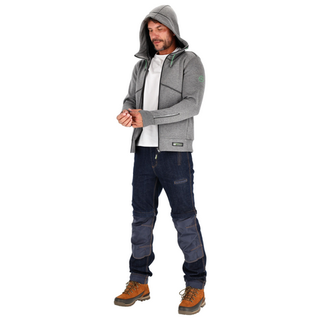 Bluza męska z kapturem Stalco Spartan szary, rozmiar 3XL