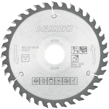 Piła tarczowa do drewna 165x30/20mm HiKOKI