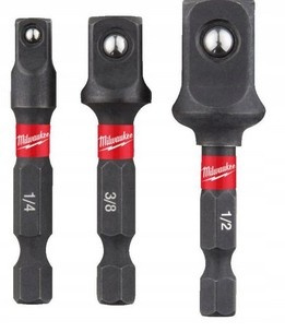Zestaw 3 adapterów nasadek Milwaukee