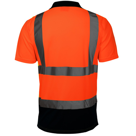 Koszulka polo ostrzegawcza Lahti Pro pomarańczowa, rozmiar 2XL