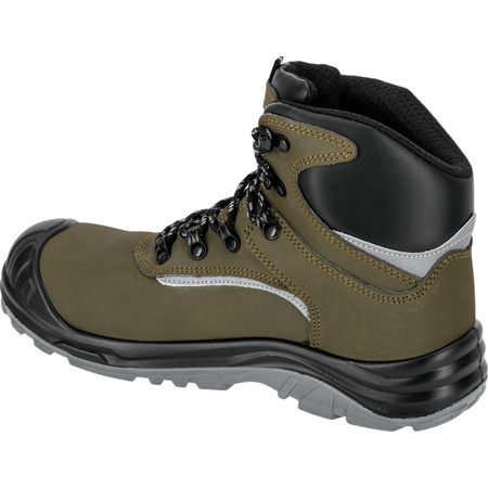 Trzewiki robocze nubukowe SRC S3 Lahti Pro zielono - czarne, rozmiar 41