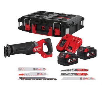 Zestaw promocyjny piła szablasta 4933498063 i ponad 100 brzeszczotów M18 FSZ100P-502P Milwaukee 4933498242