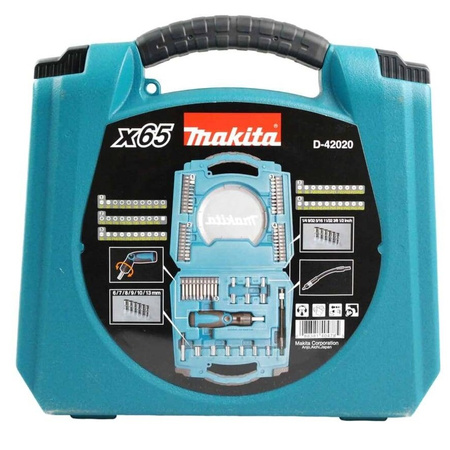 Zestaw akcesoriów, narzędzi ręcznych i bitów 65szt. Makita D-42020