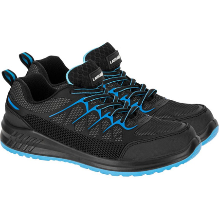 Półbuty robocze S1P SRC podnosek stalowy Lahti Pro czarno-niebieskie, rozmiar 42