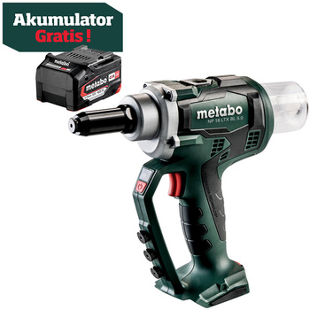 Akumulatorowa nitownica do nitów zrywalnych Metabo NP 18 LTX BL 5.0 (619002890)