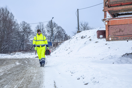 Spodnie odblaskowe ocieplane L4100203 Lahti Pro żółte, rozmiar L