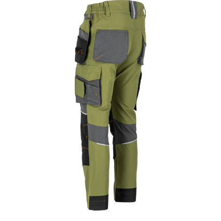 Spodnie robocze do pasa Stretch Lahti Pro zielone, rozmiar 3XL