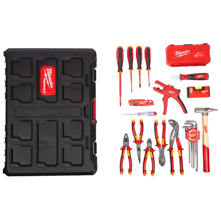 Zestaw dla elektryka PACKOUT 62 elementy Milwaukee 4932499466