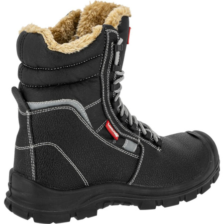 Trzewiki robocze ocieplane skóra wysokie S3 Lahti Pro czarne, rozmiar 42