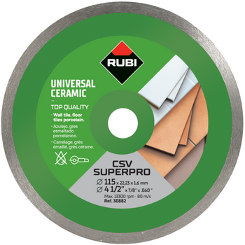 Tarcza diamentowa Rubi CSV 115 Superpro do płytek ściennych