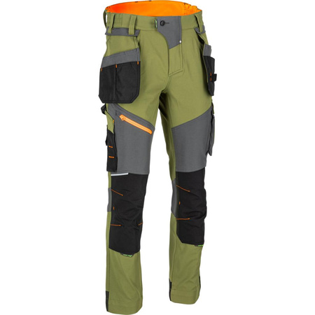 Spodnie robocze do pasa Stretch Lahti Pro zielone, rozmiar 2XL