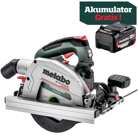 Akumulatorowa ręczna pilarka tarczowa Metabo KS 18 LTX 66 BL (611866850)