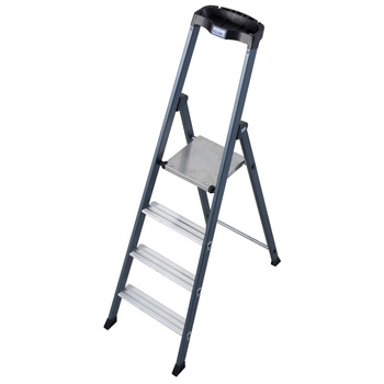 Drabina wolnostojąca ze stopniami, anodowana SePro S KRAUSE Monto 2,85m 1x4
