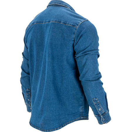Koszula jeansowa Lahti Pro niebieska, rozmiar M