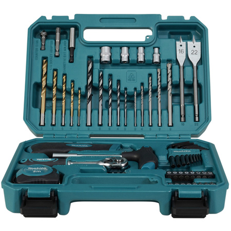 Zestaw akcesoriów i narzędzi ręcznych 60szt. w walizce Makita E-15095