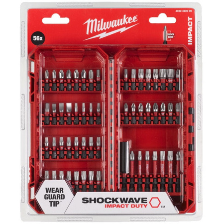 Zestaw bitów wierteł SHOCKWAVE 56 elementów Milwaukee 4932492006